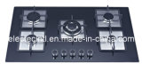 Gas Hob with 5 Burners and Tempered Black Glass Panel, Stainless Steel Water Tray and Flame Failure Device for Choice (GH-G965C)