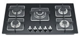 Built in Type Gas Hob with Five Burners and Tempered Glass Panel (GH-G925C)