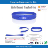 Colorful USB Wristband Flash Drive for Promotion and Advertisement