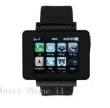 Smart Watch for Car Kit Phone, Smart Watch with Metal Casing with Leather Strap (MS009H-I8-S)