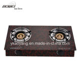 Low Price 2 Burners Tempered Glass Gas Stove
