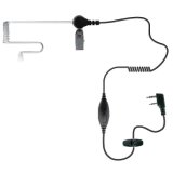Air Tube Microphone for Two Way Radio Earpiece with Vox/Ptt Switch