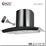 European Style Wall Mounted Curved Glass Kitchen Chimney Hood