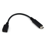 USB 2.0 and Type C Male Connector to Micro B Female Data Cable