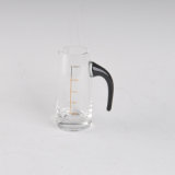 Scale Mark Glass Jar with Colored Handle