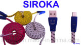 Fabric Braided Cable Micro USB Data for Samsung Galaxy