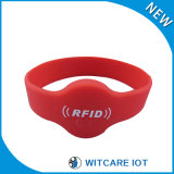 Waterproof Red RFID Silicon Wristband for Access Control