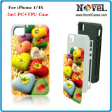 2 in 1 Sublimation Cell Phone Case for iPhone4/4s