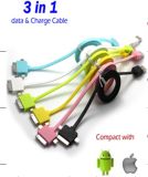 USB Luminescence Cable 3 in 1 Cable for iPhone5+Note3+ Micro (KW01959)