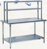 Assembling Stainless Steel Work Table with Overshelves (CZ120TS)