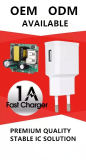 Free Sample EU Plug Wall Charger for Mobile Phone 5V 1A USB Travel Charger