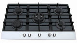 Built in Type Gas Hob with Five Burners and Tempered Glass Panel (GH-G955C-2)