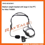 Two Way Radio Boom Mic Headset with Inline Ptt for Nokia Thr880I