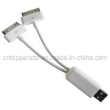 Charge Splitter Cable for iPhone/iPod with Dual-Link Synchronization (SNY4775)