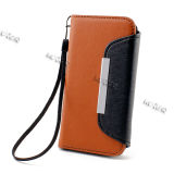 Wallet PU Leather Mobile Phone Case for iPhone5/5s