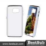 Personalized Sublimation Phone Cover 2 in 1 for Samsung Galaxy S6 Cover W/O Insert (TPU, White)