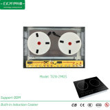 E. K. M Built-in Double Burner Induction Cooker, 2800W, Can Use 5 Years (TI28-2M05)