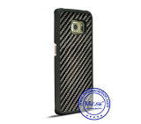 Real Carbon Fiber Rubberized PC Plastics Phone Case Covers for Samsung Galaxy S6 Edge