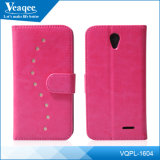 Lowest Price Cell Phone Flip Leather Cover for Smart Phone