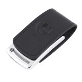 Customized Logo Leather USB Flash Drive