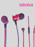 Popular Rose Cell Phone Earphone with Mic and Handsfree Earphone