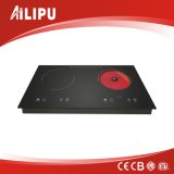 Dual Burner with Metal Housing Inbuilt Style Induction Cooker+Infrared Cooker/Double Cooktop