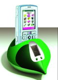 LCD Clock with Mobile Phone Holder (8027)