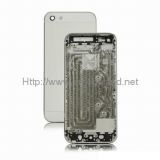 for iPhone 5 Back Cover Housing with Middle Frame - White / Silver