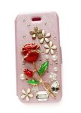 Sweet Red Flower Leather Case