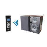 Professional 2.4GHz Wireless Microphone and Brown Speaker System