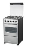 Stainless Steel Gas Freestanding Oven with 4 Burner Stove Cooker