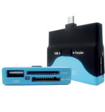All in 1 Micro USB Card Reader with USB Hub