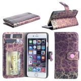 PU Leather Mobile Phone Case Accessory for iPhone 6 with Button Filp