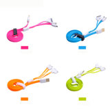 Fast Flat 3 in 1 Charging USB Cable for Micro USB and iPhone