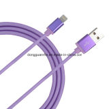 Round USB Cable for iPhone 5 - Purple