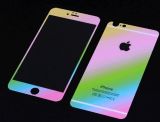Gradient Rainbow Front + Back Both Premium Tempered Screen Protector for iPhone 5/5c/5s iPhone6/6plus Full Body Fashion Glass Film