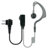Ear Hook Microphone for Two Way Radio Tc-619 with Coiled Cable