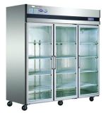 3 Glass Doors Stainless Steel Refrigerator