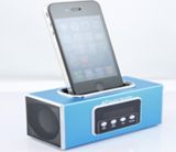 Mini Loudspeaker with FM Radio Function , with iPhone Socket and TF Slot , USB Port , Supporting iPad ,Cell Phone ,Desktop and Laptops etc.