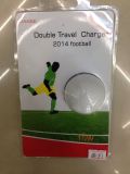 White Football USB Wall Charger,