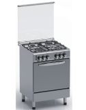 Full Stainless Steel 4 Gas Burner Stove with Gas Oven