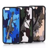 Cool Army Green with Gun Full Cover Phone Case for iPhone 6plus
