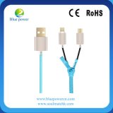 Zipper Cable 2in1 Mobile Phone Sync Charger Lightning Cable for Apple