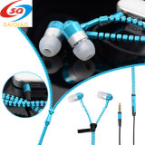 2015 Top Quality Portable Stereo Zipper Earphone for Mobilephone