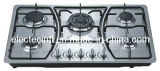 Built-in Gas Hob with 5 Burners and Stainless Steel Panel Mat, Enamel Pan Support (GH-S805E)