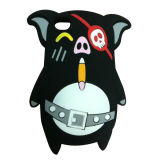 Lovely Colorful Pirate Pig Silicon Case for iPhone 5