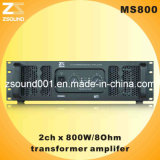 800W Amplifier with Transformer Power Supply Ms800