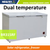 Commercial Solar Freezer Refrigerator Fridge Br315RF Double Temperature Freezer DC Solar Freezer