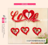 Promotional Love Shape Wooden Photo Frame/Wooden Photo Frame in Cheap Price Cx-PF05