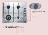595*510mm 4 Burners Enameled High Pressure Stainless Steel Gas Stove